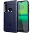 Hoesje voor Motorola One Macro - Beschermende hoes - Back Cover - TPU Case - Blauw