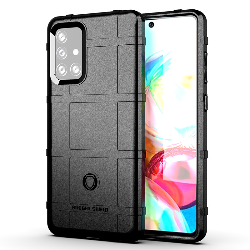 Hoesje voor Samsung Galaxy A72 5G - Beschermende hoes - Back Cover - TPU Case - Zwart afbeelding