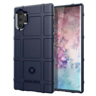 Case2go Hoesje voor Samsung Galaxy Note 10+ - Beschermende hoes - Back Cover - TPU Case - Blauw