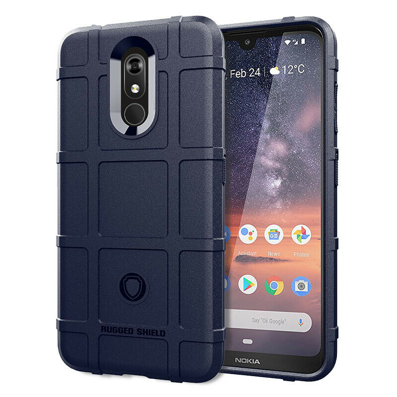 Hoesje voor Nokia 3.2 - Beschermende hoes - Back Cover - TPU Case - Blauw afbeelding