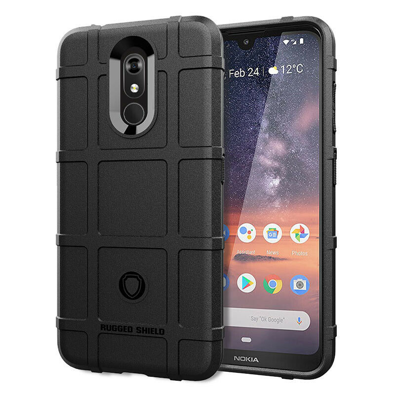 Hoesje voor Nokia 3.2 - Beschermende hoes - Back Cover - TPU Case - Zwart afbeelding