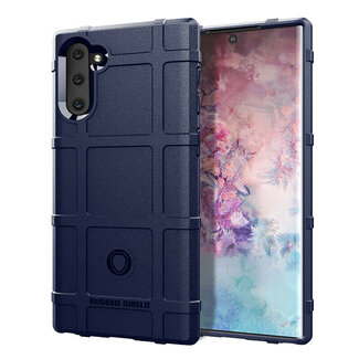 Case2go Hoesje voor Samsung Galaxy Note 10 - Beschermende hoes - Back Cover - TPU Case - Blauw