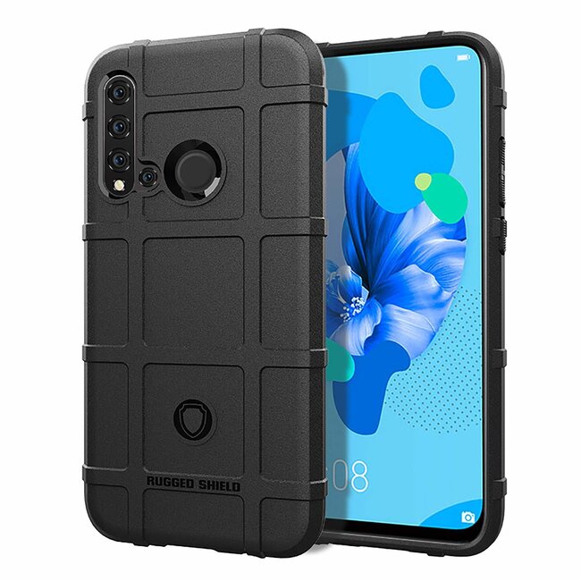 Hoesje voor Huawei P20 Lite (2019) - Beschermende hoes - Back Cover - TPU Case - Zwart