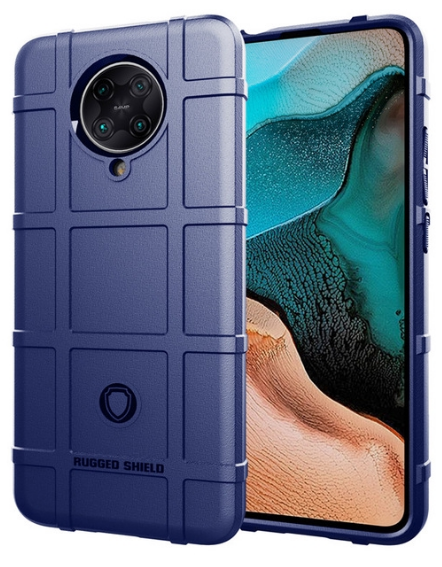 Hoesje voor Xiaomi Poco F2 Pro - Beschermende hoes - Back Cover - TPU Case - Blauw afbeelding