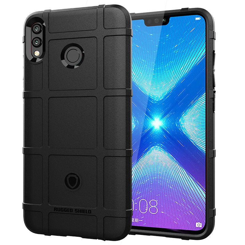 Hoesje voor Honor 8X Max - Beschermende hoes - Back Cover - TPU Case - Zwart afbeelding