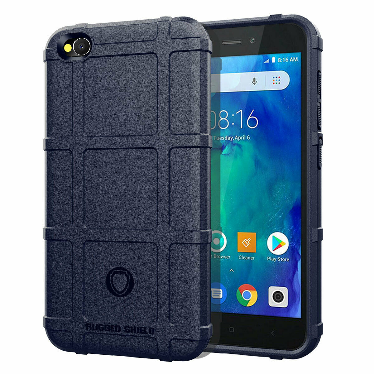 Hoesje voor Xiaomi Redmi GO - Beschermende hoes - Back Cover - TPU Case - Blauw afbeelding