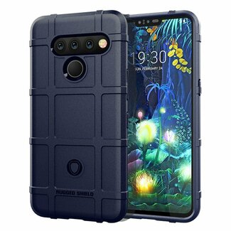 Case2go Hoesje voor LG V50 ThinQ - Beschermende hoes - Back Cover - TPU Case - Blauw