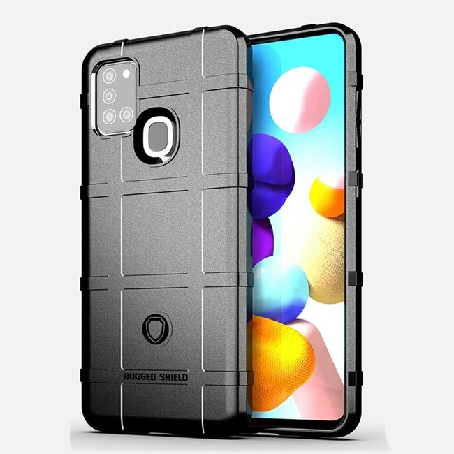 Hoesje voor Samsung Galaxy A21s - Beschermende hoes - Back Cover - TPU Case - Zwart