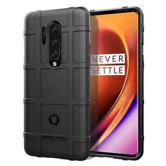 Case2go Hoesje voor OnePlus 8 Pro - Beschermende hoes - Back Cover - TPU Case - Zwart