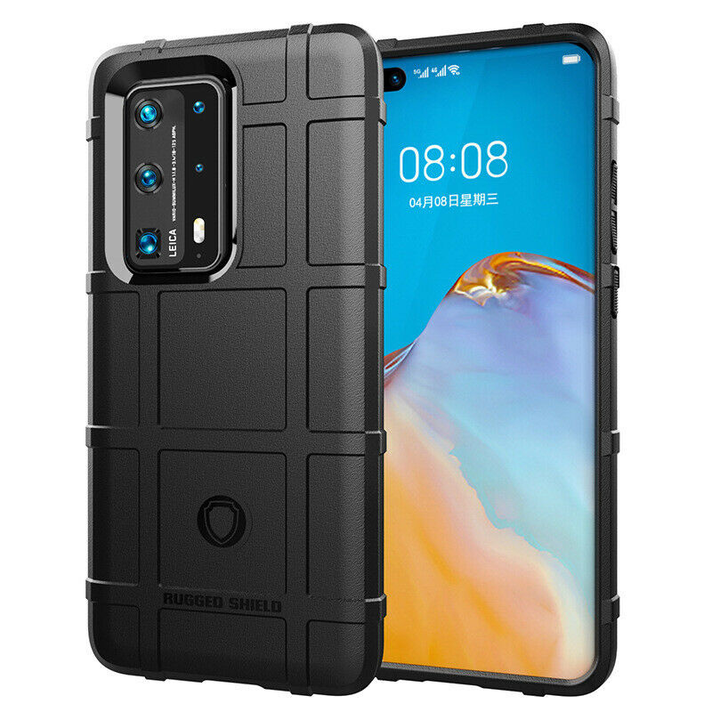 Hoesje voor Huawei P40 - Beschermende hoes - Back Cover - TPU Case - Zwart afbeelding