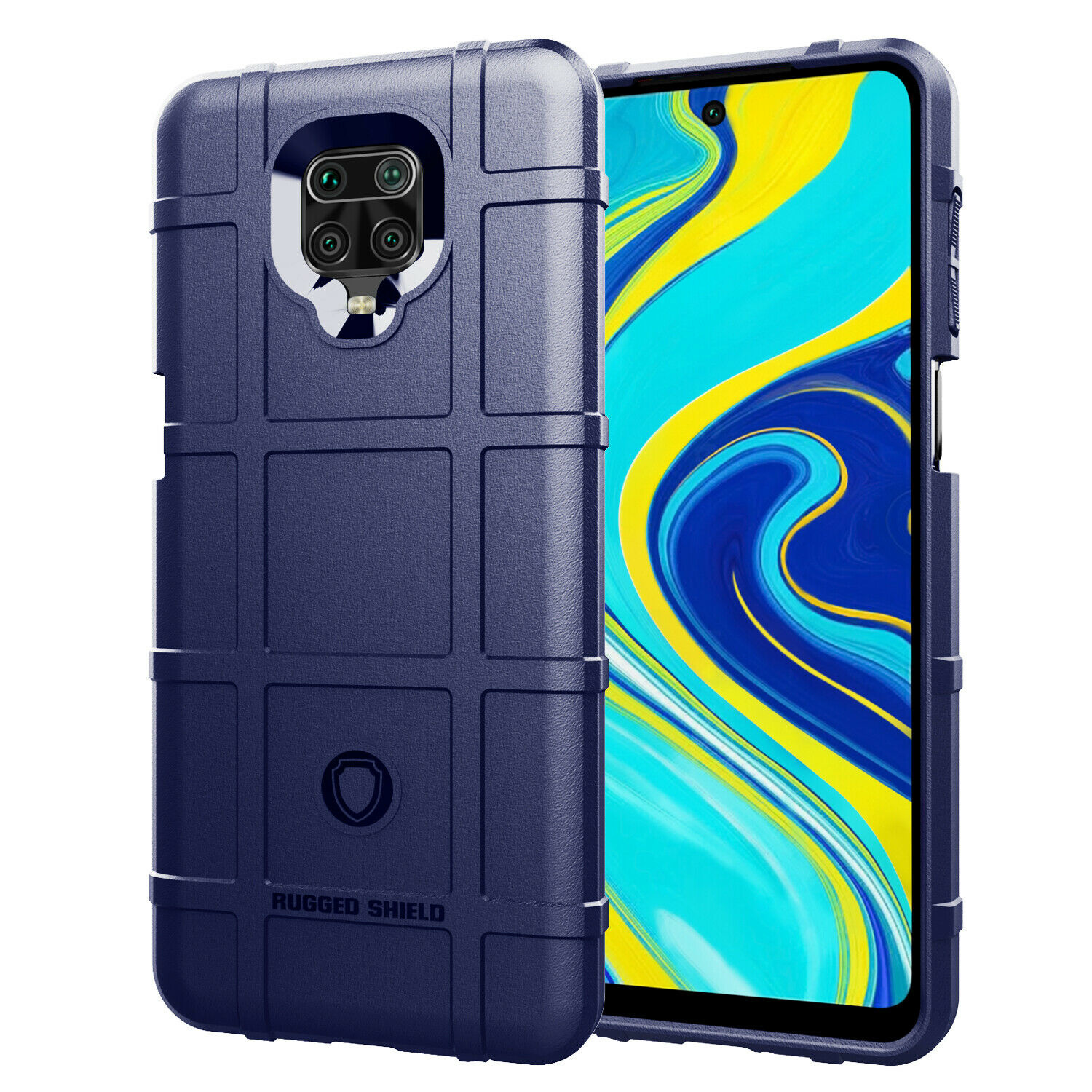 Hoesje voor Xiaomi Redmi Note 9s - Beschermende hoes - Back Cover - TPU Case - Blauw afbeelding