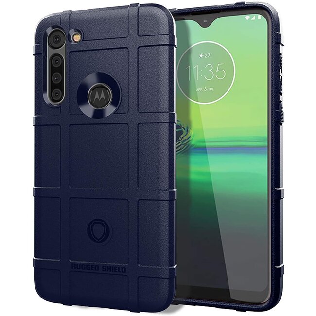 Hoesje voor Motorola Moto G8 Power - Beschermende hoes - Back Cover - TPU Case - Blauw