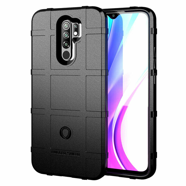 Hoesje voor Xiaomi Redmi 9 - Beschermende hoes - Back Cover - TPU Case - Zwart