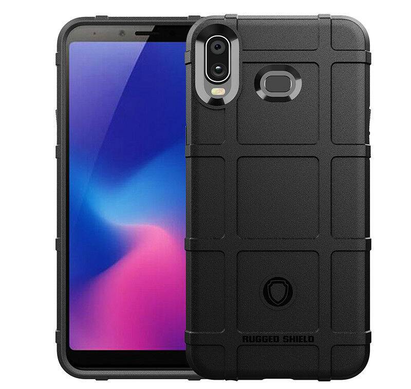 Hoesje voor Samsung galaxy A6s - Beschermende hoes - Back Cover - TPU Case - Zwart afbeelding