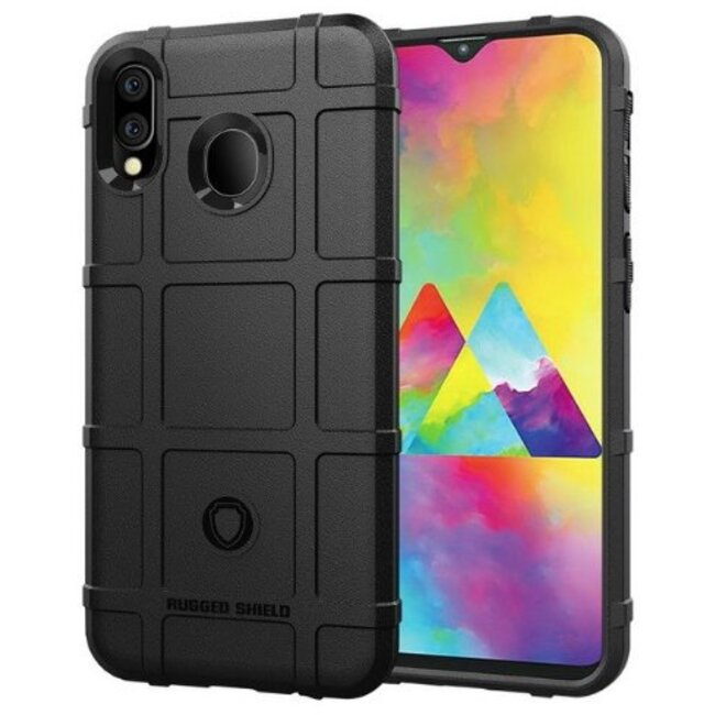 Hoesje voor Samsung Galaxy M10 - Beschermende hoes - Back Cover - TPU Case - Zwart