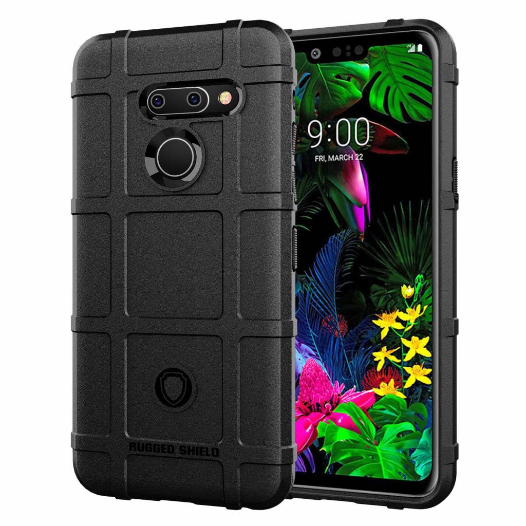 Hoesje voor LG G8 ThinQ - Beschermende hoes - Back Cover - TPU Case - Zwart afbeelding