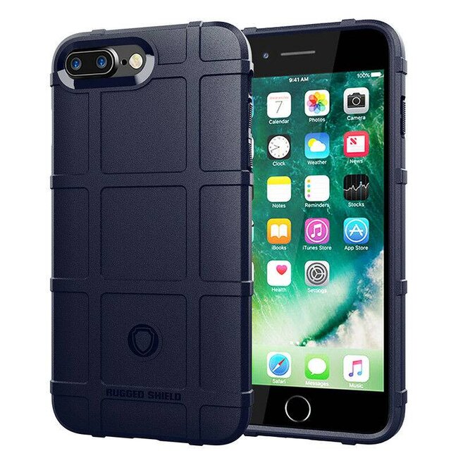 Hoesje voor iPhone 7 / 8 Plus - Beschermende hoes - Back Cover - TPU Case - Blauw