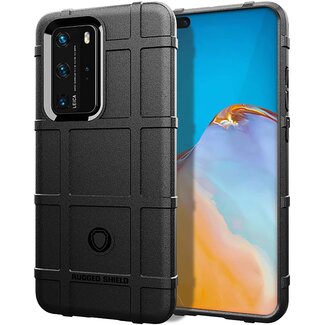 Case2go Hoesje voor Huawei P40 Pro - Beschermende hoes - Back Cover - TPU Case - Zwart