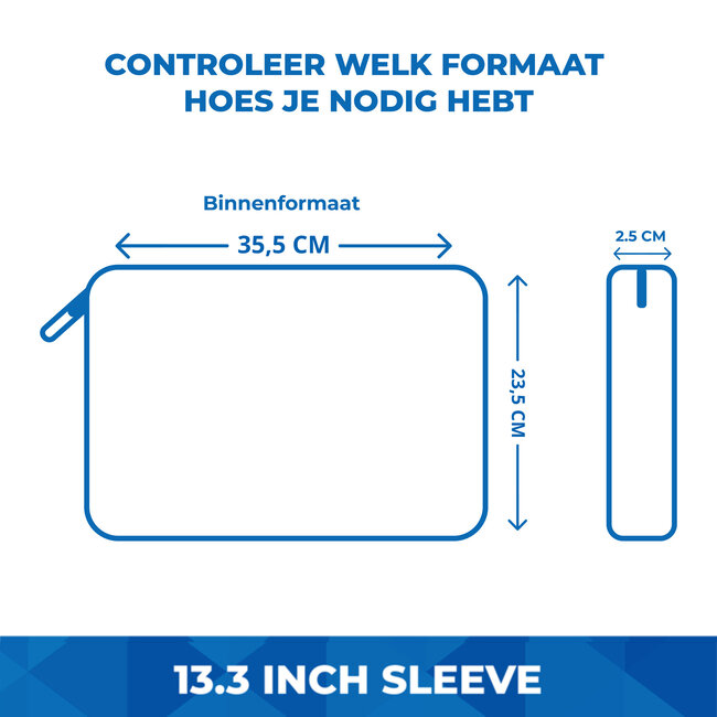 WIWU - Laptoptas 13.3 Inch - Pilot Notebook Sleeve - Grijs