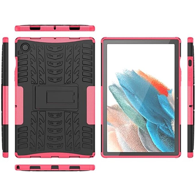 Case2go - Tablet Hoes geschikt voor Samsung Galaxy Tab A8 (2021) - 10.5 inch -Schokbestendige Back Cover -  Magenta