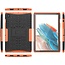 Case2go - Tablet Hoes geschikt voor Samsung Galaxy Tab A8 (2021) - 10.5 inch -Schokbestendige Back Cover -  Oranje