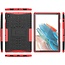 Case2go - Tablet Hoes geschikt voor Samsung Galaxy Tab A8 (2021) - 10.5 inch -Schokbestendige Back Cover - Rood