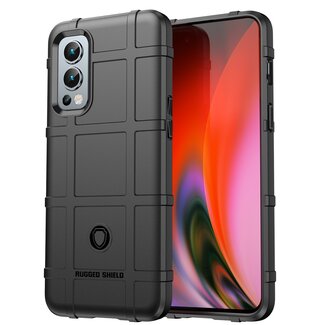 Case2go Hoesje voor OnePlus Nord 2 CE 5G - Beschermende hoes - Back Cover - TPU Case - Zwart