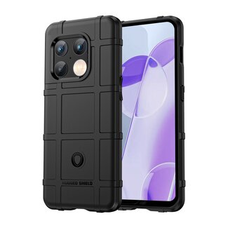 Case2go Hoesje voor OnePlus 10 Pro - Beschermende hoes - Back Cover - TPU Case - Zwart