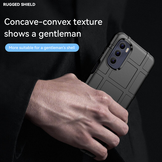 Hoesje geschikt voor Motorola Moto G Stylus 5G - Beschermende hoes - Back Cover - TPU Case - Zwart