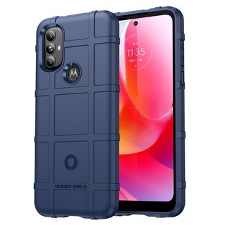 Case2go Hoesje voor Motorola Moto G Power 5G - Beschermende hoes - Back Cover - TPU Case - Blauw