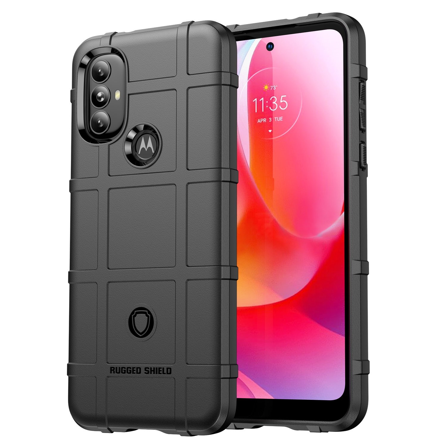 Hoesje voor Motorola Moto G Power 5G - Beschermende hoes - Back Cover - TPU Case - Zwart afbeelding