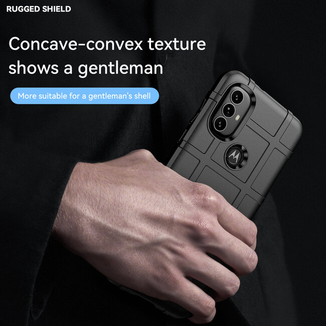 Hoesje geschikt voor Motorola Moto G Power 5G - Beschermende hoes - Back Cover - TPU Case - Zwart