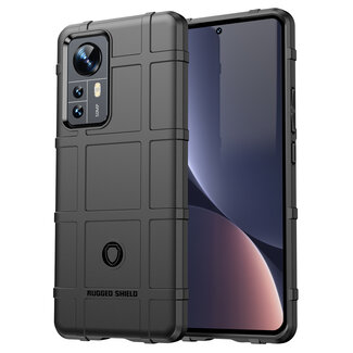 Case2go Hoesje voor Xiaomi 12 Pro - Beschermende hoes - Back Cover - TPU Case - Zwart