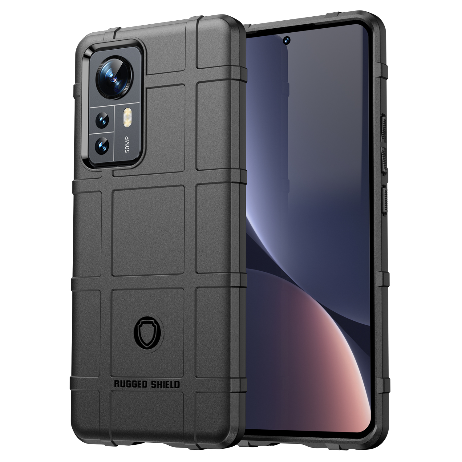Hoesje voor Xiaomi 12 Pro - Beschermende hoes - Back Cover - TPU Case - Zwart afbeelding