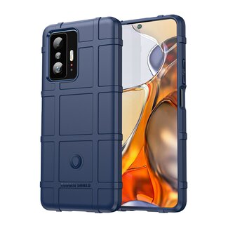 Case2go Hoesje voor Xiaomi 11T - Beschermende hoes - Back Cover - TPU Case - Blauw