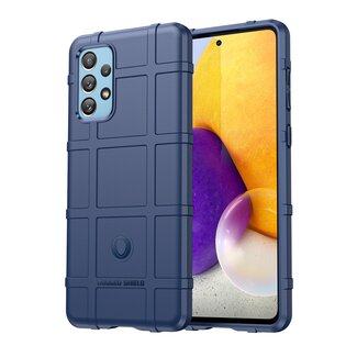 Case2go Hoesje voor Samsung Galaxy A73 5G - Beschermende hoes - Back Cover - TPU Case - Blauw