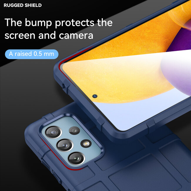 Hoesje geschikt voor Samsung Galaxy A73 5G - Beschermende hoes - Back Cover - TPU Case - Blauw