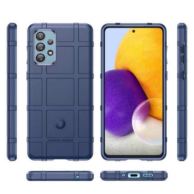 Hoesje geschikt voor Samsung Galaxy A73 5G - Beschermende hoes - Back Cover - TPU Case - Blauw