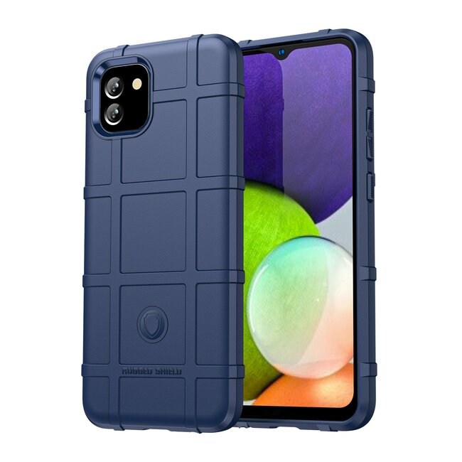 Hoesje geschikt voor Samsung Galaxy A03 - Beschermende hoes - Back Cover - TPU Case - Blauw