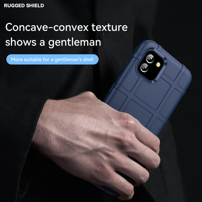 Hoesje geschikt voor Samsung Galaxy A03 - Beschermende hoes - Back Cover - TPU Case - Blauw