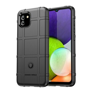 Case2go Hoesje voor Samsung Galaxy A03 - Beschermende hoes - Back Cover - TPU Case - Zwart