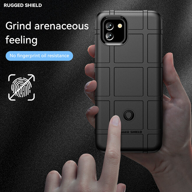 Hoesje voor Samsung Galaxy A03 - Beschermende hoes - Back Cover - TPU Case - Zwart