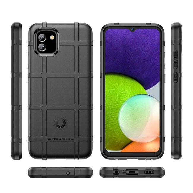 Hoesje voor Samsung Galaxy A03 - Beschermende hoes - Back Cover - TPU Case - Zwart