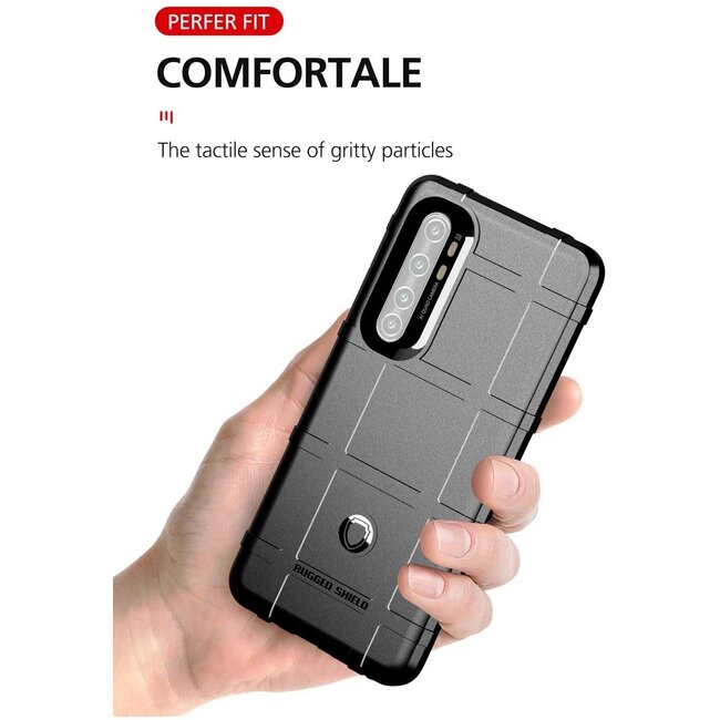 Hoesje voor Xiaomi Mi Note 10 Lite - Beschermende hoes - Back Cover - TPU Case - Zwart