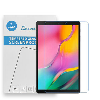 Case2go Tablet screenprotector geschikt voor Samsung Galaxy Tab A 8.0 (2019) - Case-friendly screenprotector - 2 stuks - Tempered Glass - Transparant