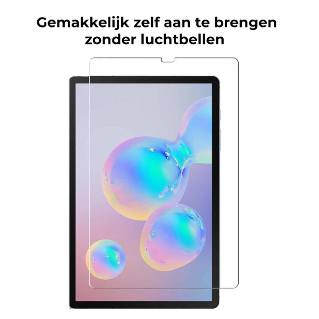 Tablet screenprotector geschikt voor Samsung Galaxy Tab S7 Plus - Case-friendly screenprotector - 2 stuks - Tempered Glass - Transparant