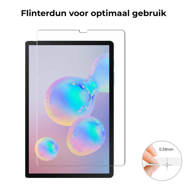 Tablet screenprotector geschikt voor Samsung Galaxy Tab S7 Plus - Case-friendly screenprotector - 2 stuks - Tempered Glass - Transparant