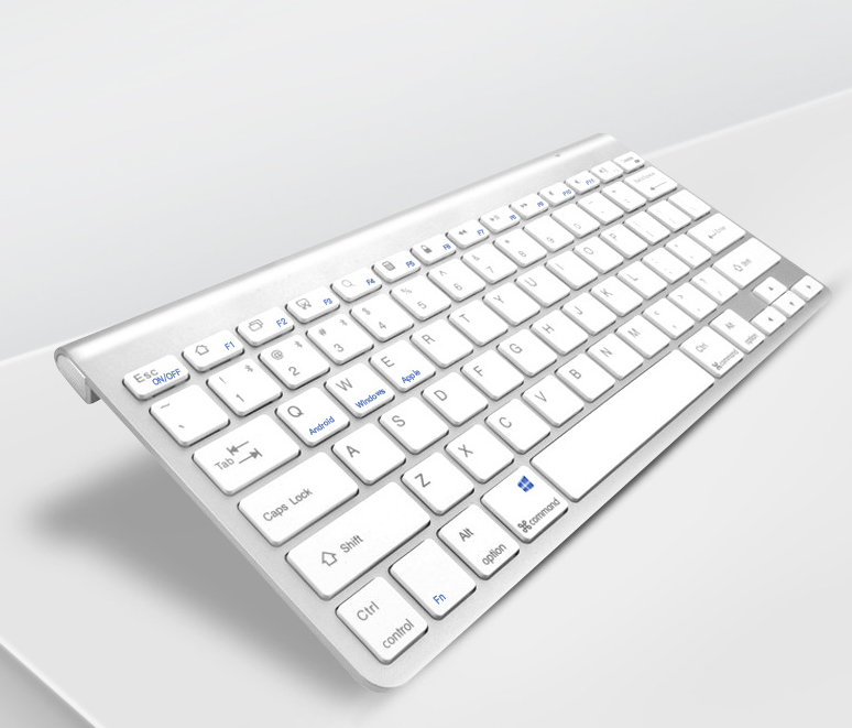gokken Maak het zwaar Uitvoerder Draadloos Toetsenbord - Oplaadbaar Bluetooth Keyboard - Wit | Case2go.nl
