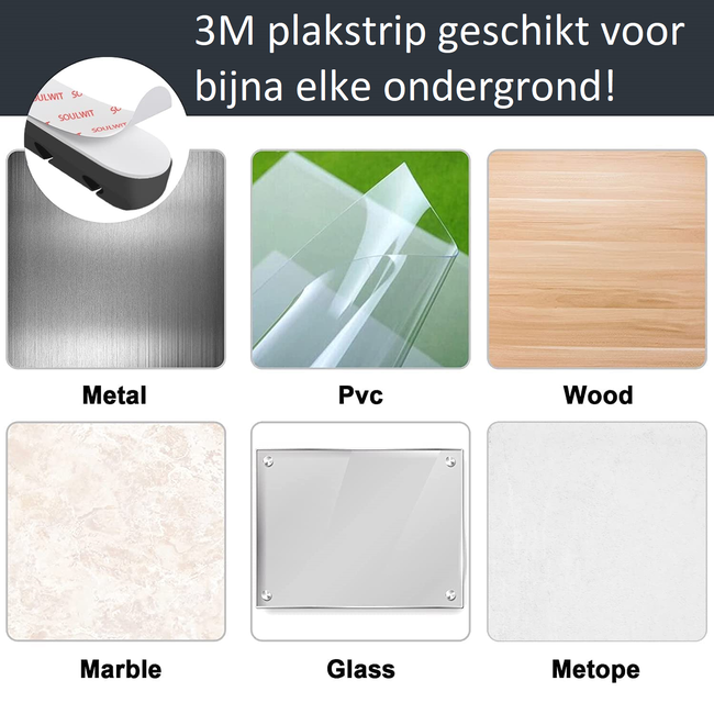 Kabel Organiser voor 1 Kabel - Kabelhouder met Plakstrip - Zelfklevende Kabelclips - Zwart