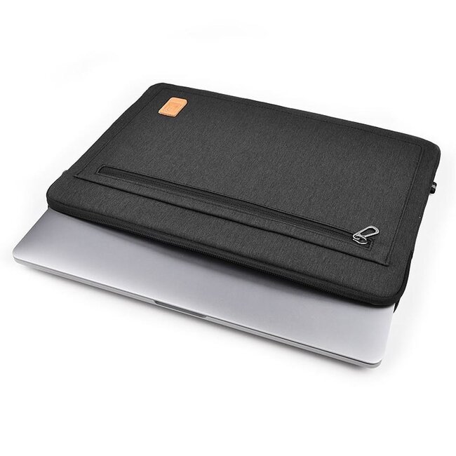 Wiwu - Laptoptas- Pioneer laptop en Macbook sleeve - Laptophoes- Laptop Sleeve - Laptop Sleeve- Laptop Tas- Laptophoes Waterafstotend -15.4 inch - Zwart